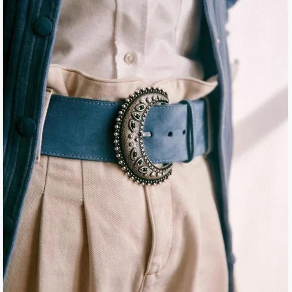 ?|NWT| Sézane Louve Belt- 80cm Louve Belt - Camel - Bovine leather - Sézane main image 4